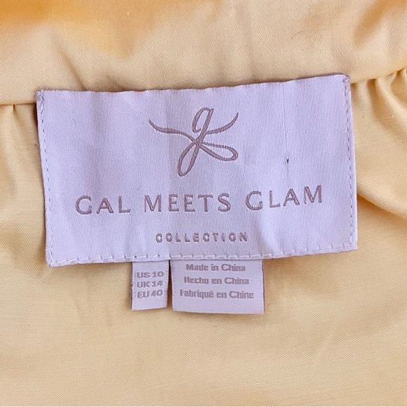 Gal Meets Glam Desiree Dress in Canary Yellow Size 10 Midi Length Sleeveless - Picture 10 of 10